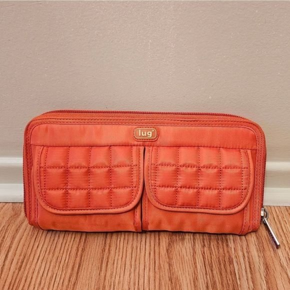 Lug Double Backflip Wallet Orange. - Picture 2 of 6